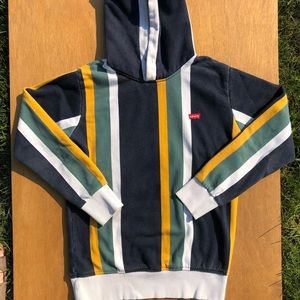 Levi Striped Hoodie - Mens Size Large